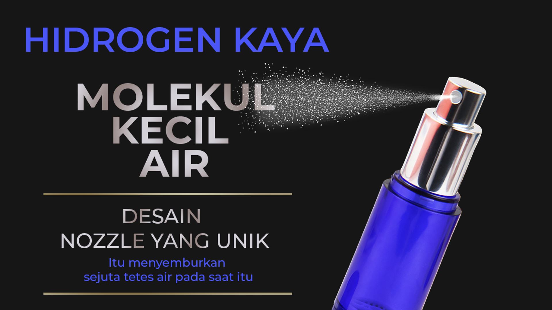 Hidromizu Spray - Kaya Molekul Kecil Air